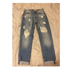 Superdry Ripped Boyfriend Jeans